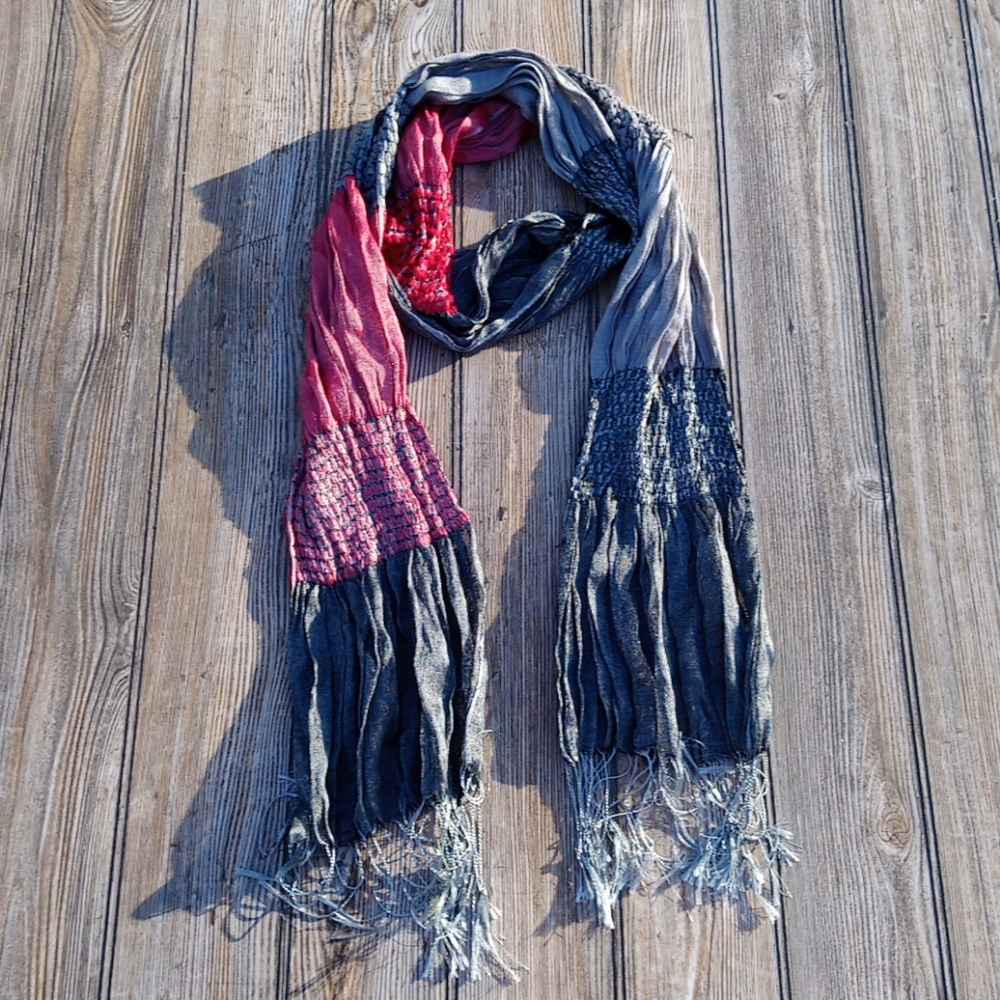 Lightweight Stretchy Fringe Scarf - Picture 3 of 8